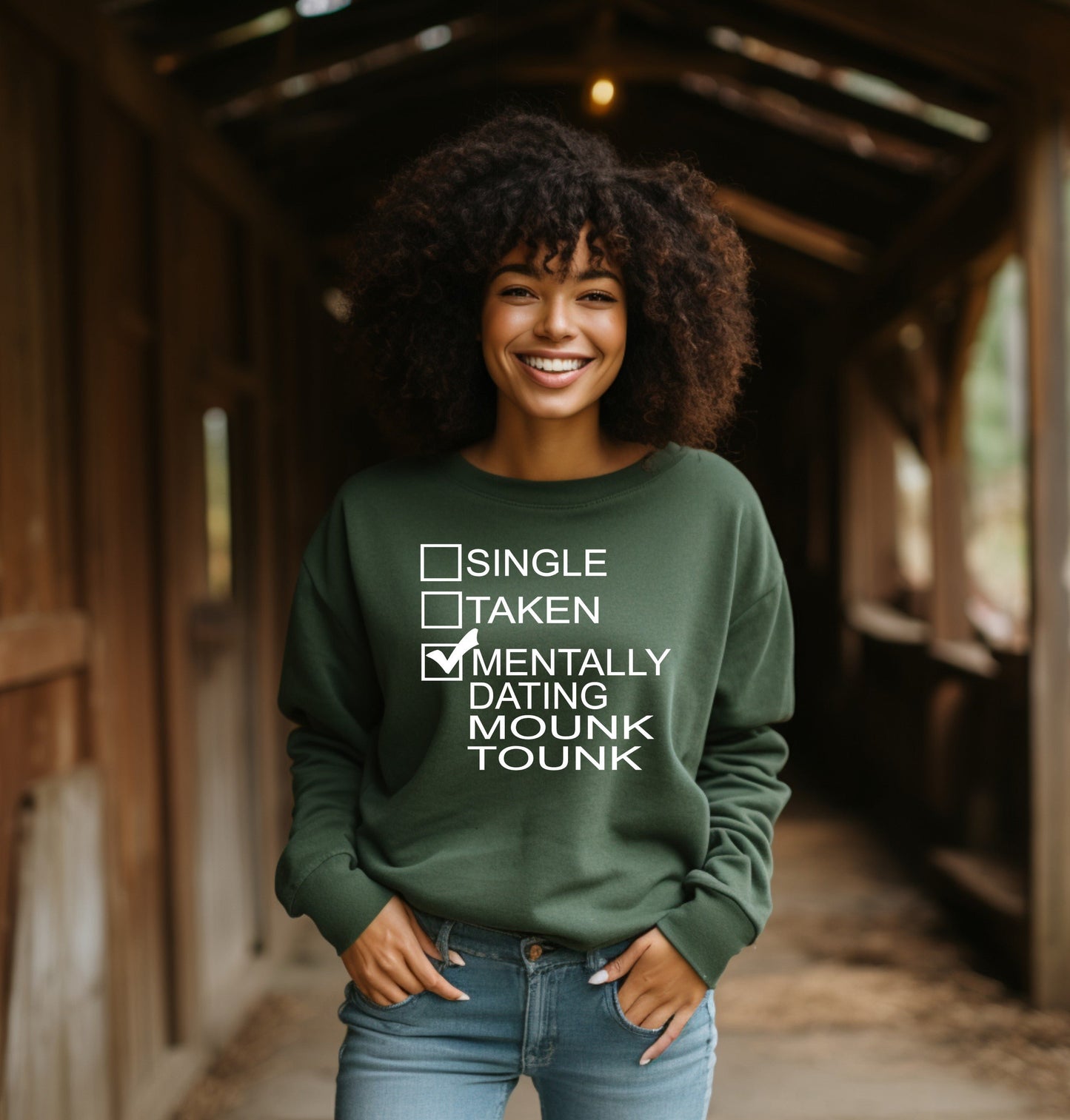 Mentally Dating Mounk Tounk Sweatshirt Plus Size